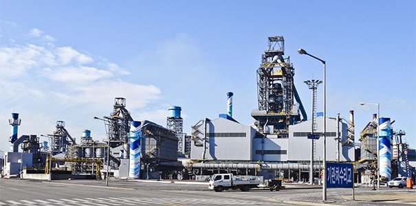 Factory, steel production, blast furnace. Luxembourg Technology