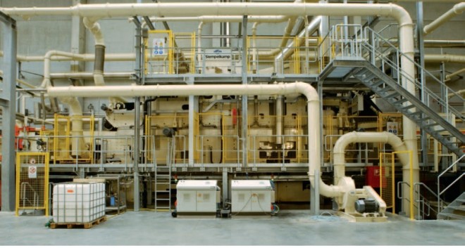 Production plant, Wood chipboard, insulation - Germany