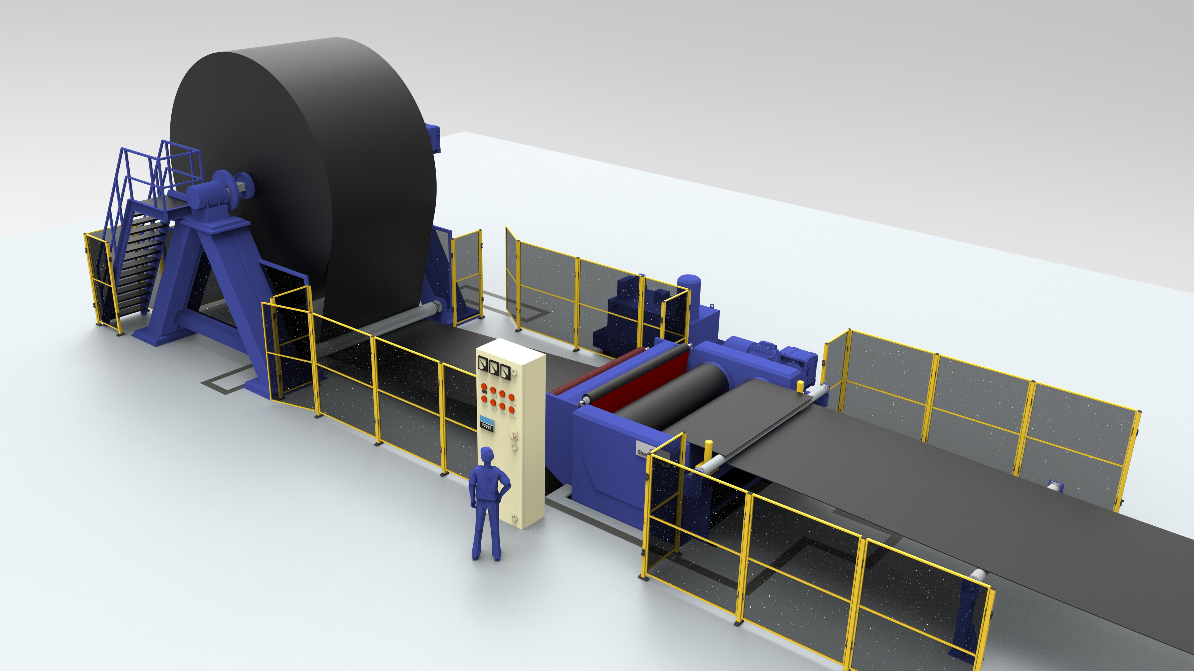 Production of conveyor, rubber, Equipment, technology - Germany